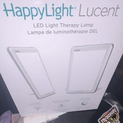Verilux HappyLight Lucent LED Light Therapy Lamp UV Free Portable Mood Support