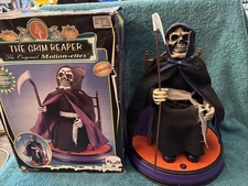 Vintage TELCO The Grim Reaper The Original Motion-ettes Halloween Display NICE!