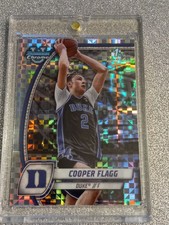 COOPER FLAGG RARE ROOKIE CHECKER REFRACTOR RC INVESTMENT CARD SSP BOWMAN MINT