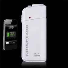Portable USB Battery Charger 2 AA Power Bank Emergency Charger Bo