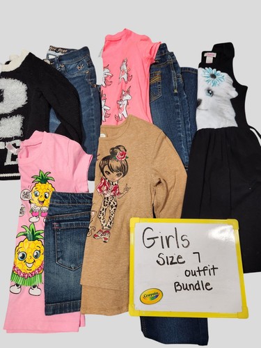 Girls Size 7 Mixed Outfit Lot/Wardrobe/Bundle/Set