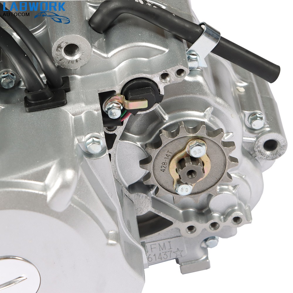 125cc 4 Stroke ATV Engine Motor 3-Speed Semi Auto W/Reverse Electric Start - Foto 3