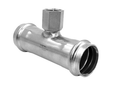 5 Stück Connect Inox Edelstahl Pressfitting T-Stück 28x1'' IGx28mm 