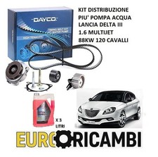 KIT DISTRIBUZIONE E POMPA ACQUA LANCIA DELTA 1.6 MULTIJET 88KW 120 CAVALLI