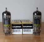 Vintage NOS NIB Matched Pr Sylvania 6AW8A Amplifier Audio Radio Vacuum Tubes