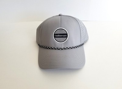 NEW Gulfstream Branded Gray Baseball Golf Hat Cap Adjustable