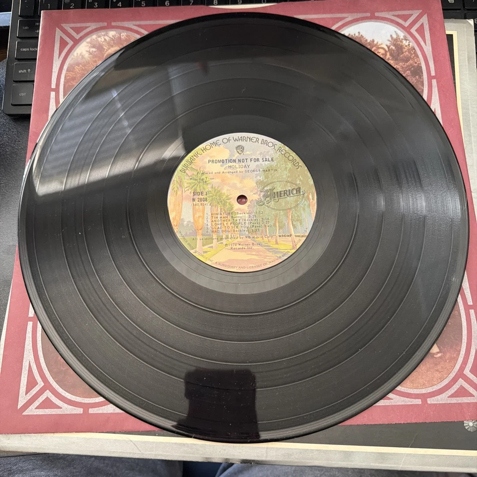 America – Holiday – PROMO LP – 1974 – Mint Vinyl – Warner Bros W 2808 - Image 4 of 4