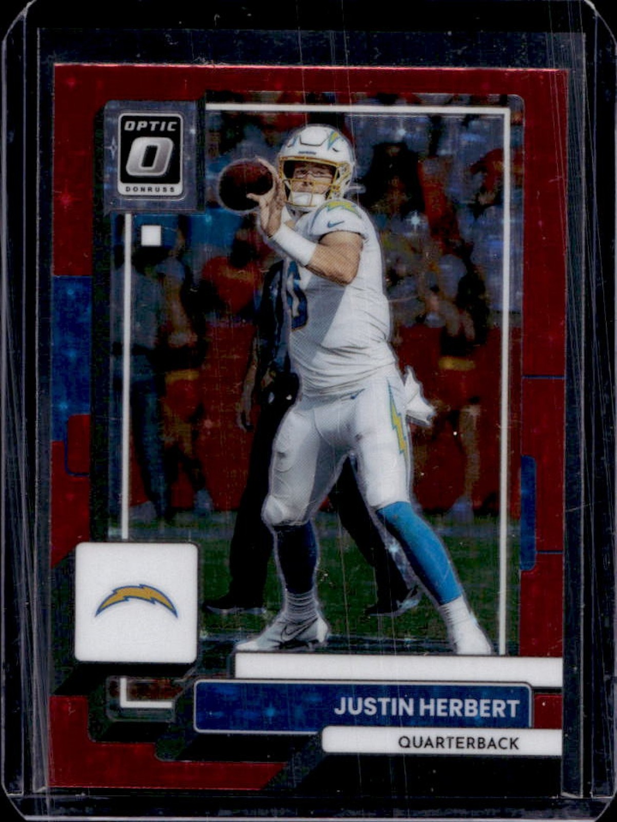 2022 Donruss Optic Justin Herbert Red Stars #108 Chargers