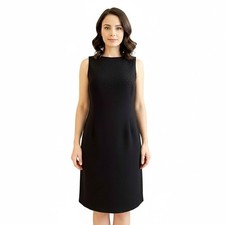 Jones New York Black Sleeveless Sheath Dress size 4