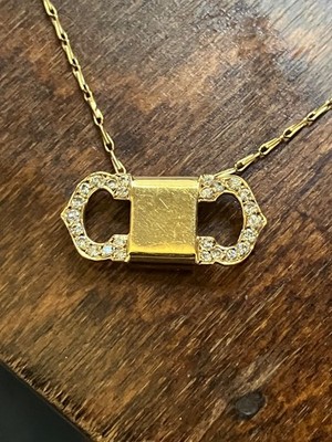 cartier vintage 18k yellow gold necklace women