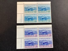 ICOLLECTZONE Iceland 338-9 Corner Blocks XF NH (C200)