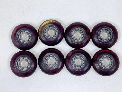 Vintage Hyper SuperLite 76mm 78A Inline Skate Purple Wheels Set of 8 - NOS - Bild 10 von 10