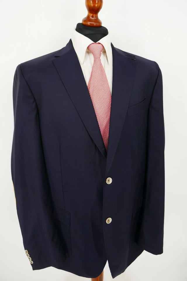 Carl Gross Sakko Gr.114 Schurwolle Dunkel Blau Schwarz Black Label Top Zustand - Bild 2 von 4