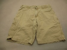 Carhartt Size 34 Men Beige 100 Cotton Zip Fly Pocket Durable Utility Shorts 473