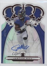 2019 Panini Chronicles Crown Royale Rookie Red /75 Justice Hill #CR-30 Auto i2b