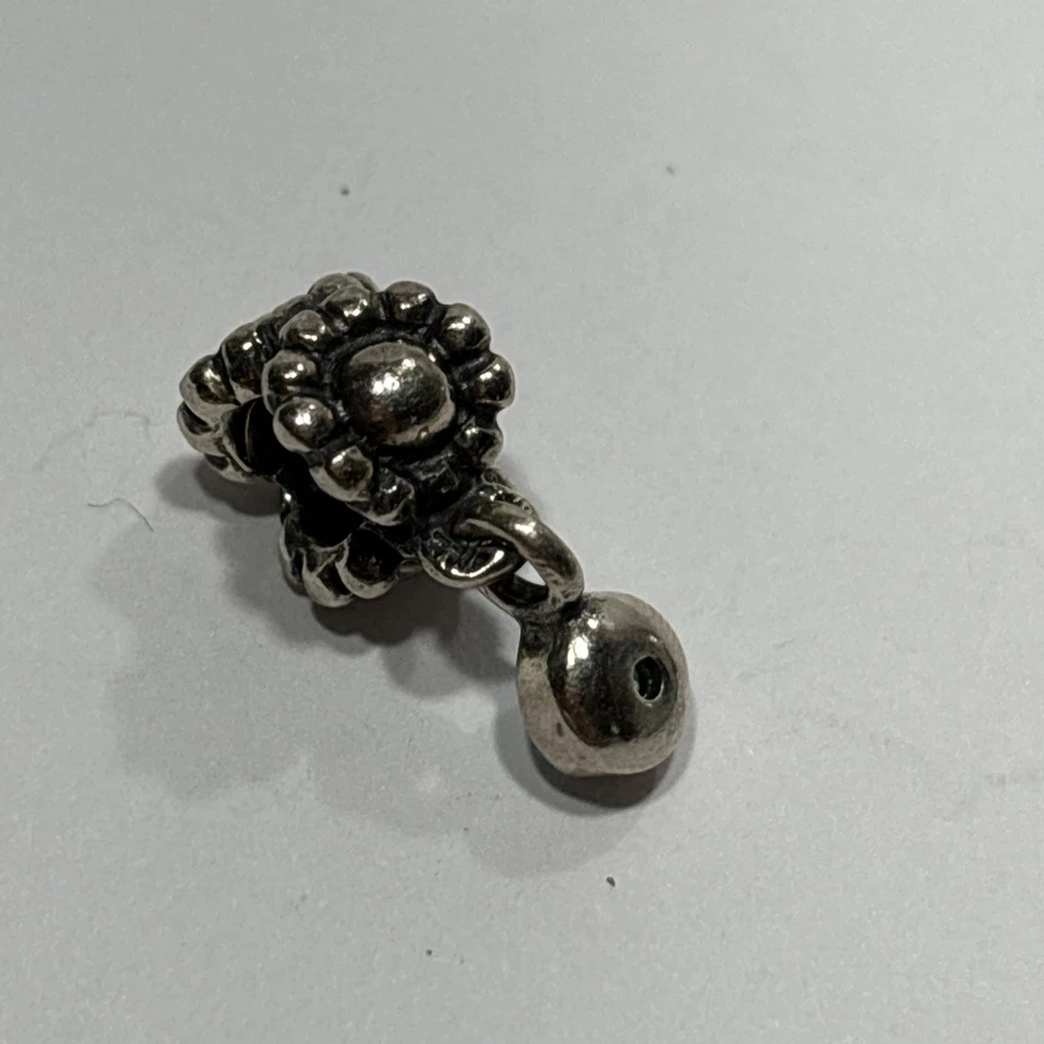 Pandora Sterling Silver Daisy Blue Topaz Dangle Bead Charm 790386TPP - Image 4 of 4