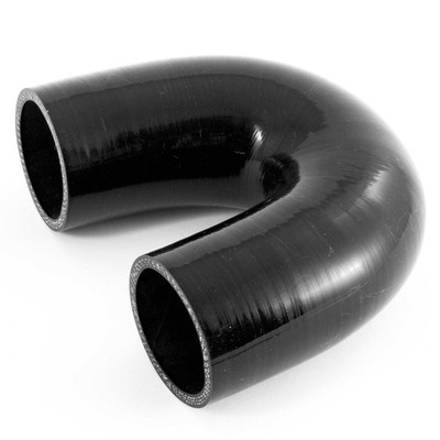 180 Grad Silikon Schlauchbogen Bogen 57 mm schwarz Gummi Kühlmittel Kühler Rohr