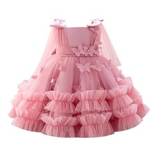 Girls Butterfly Birthday Dresses Princess Butterfly 1st Birthday Party Dresse...