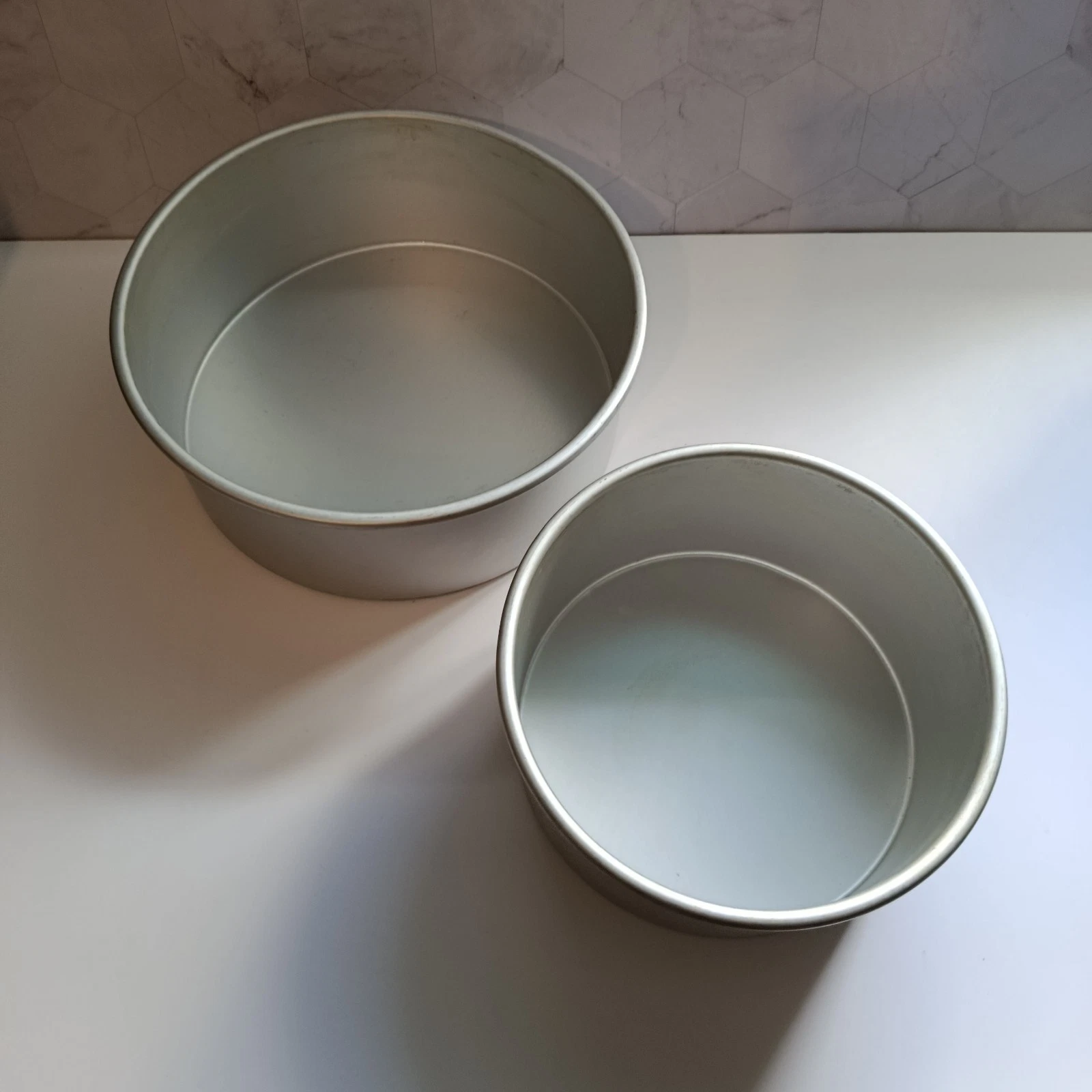 ✨ PME Round Cake Tins Set 8in & 10in Deep Aluminium Baking Pans 4in High
Opens in a new window or ta