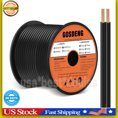 12/2 Low Voltage Landscape Wire 250FT Outdoor Landscape Lighting Cable 12 Gauge