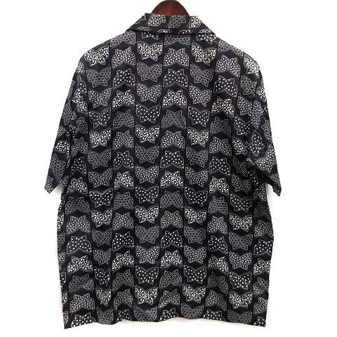 Needles PAPILLON All-over Pattern Open Collar Shi… - image 2