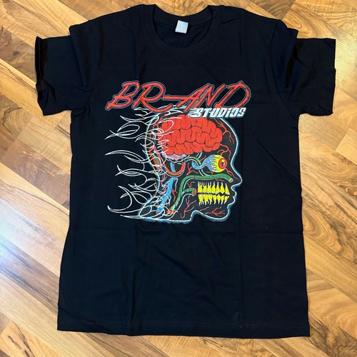 Brain Dead Graphic Tee Shirt Men’s Size Medium Black Double Sided Streetwear New
