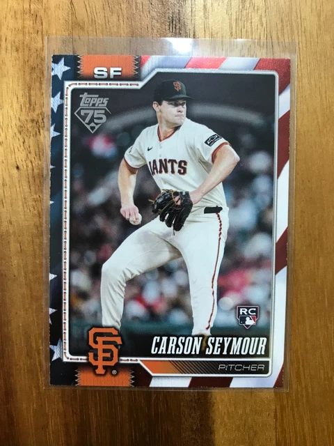 2026 Topps Series 1 - Carson Seymour #112 Independence Day /76 (RC)