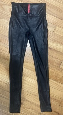 SPANX,  Famous  Black Leather Leggings, NWOT. Perfect condition! Size XS