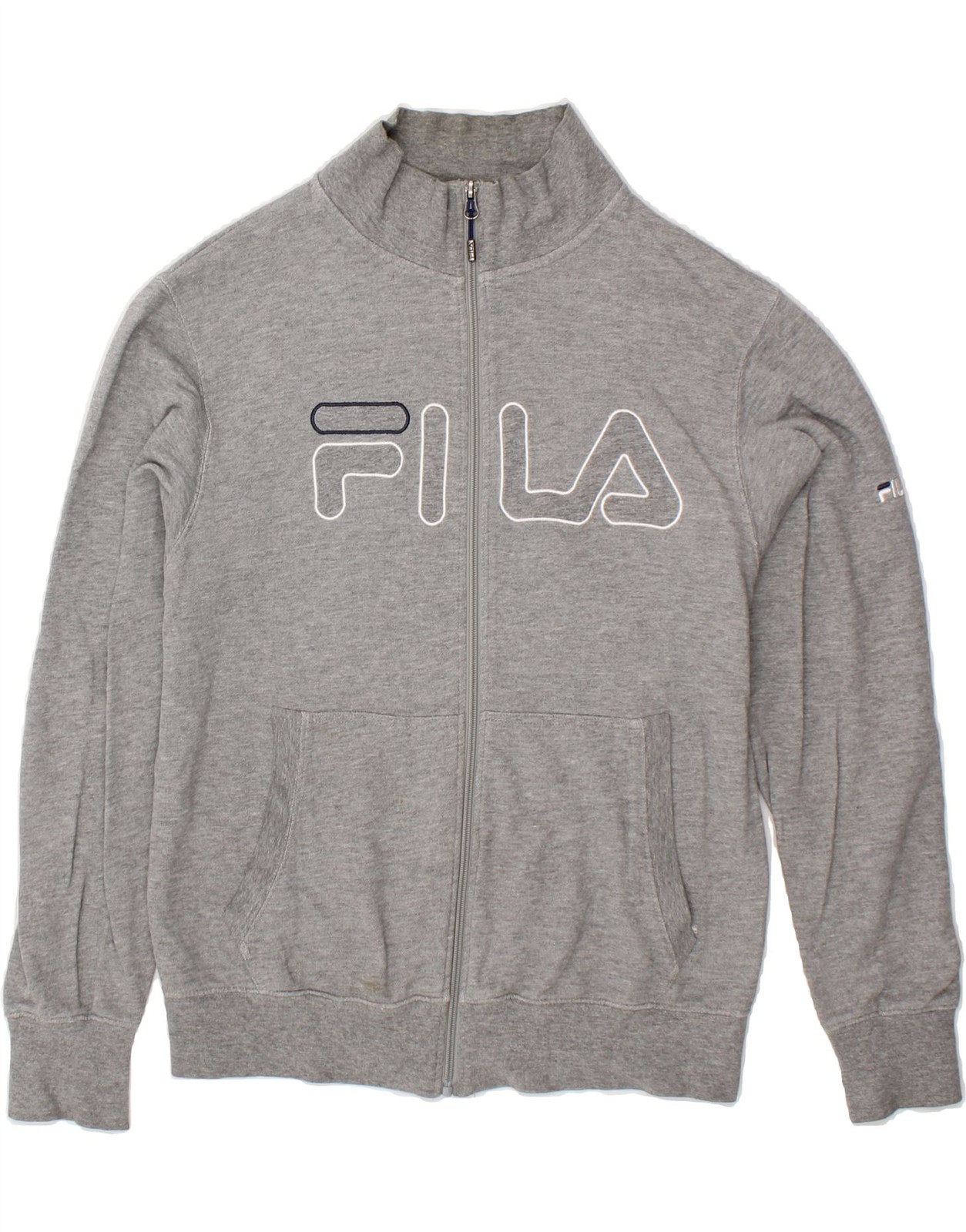 FILA Giacca Tuta Uomo Grafica Top Grigio Medio Cotone WY03