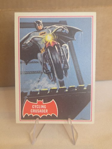 1966 Topps Batman Red Bat #10A Cycling Crusader — TAG (grade unconfirmed)