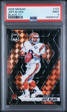 2025 PANINI MOSAIC BLACK 1/1 #127 JEFF BLAKE 1/1 PSA 9