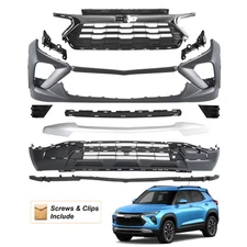 Front Bumper Cover Grille Assembly Grill Kit Set For 2024 Chevrolet Trailblazer