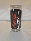 VTG Coca-Cola Zero Sugar Tumbler Glass 10oz Black & Red Logo Coke Collectable
