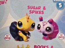 2025 Littlest Pet Shop G7 Series 5 Opposites Attract Pet Pairs Suger and Spikes