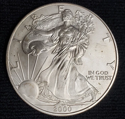 2000 American Silver Eagle 1 oz .999 Fine Silver Uncirculated