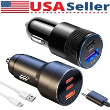 30W Fast Charge USB PD Type-C Car Charger Adapter For iPhone 15 14 13 12 Pro Max