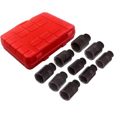 9x tlg1/2-Zoll Laufwerk Schlagwerkzeug Steckdose Haltekugel Socket Set 29mm 30mm