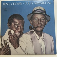 BING CROSBY & LOUIS ARMSTRONG - Vinyl LP - CAPITOL REISSUE - SM 11735 VG+