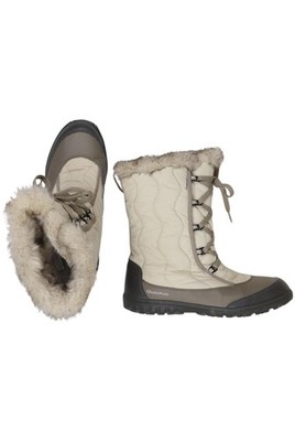 quechua Stiefel Damen Boots Damenstiefel Winterschuhe Gr. EU 40 Beige #hm08myl