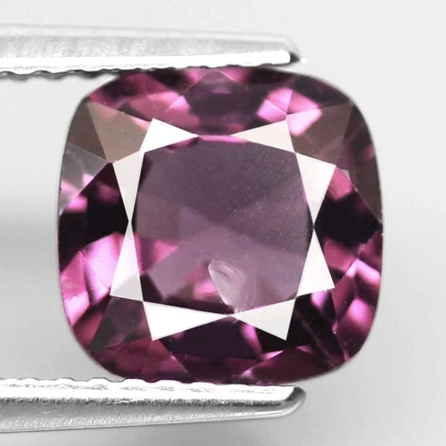 2.23ct. 2++VALUABLE HOT PURPLE PINK SPINEL MOGOK NATURAL GEMSTONE CUSHION RARE