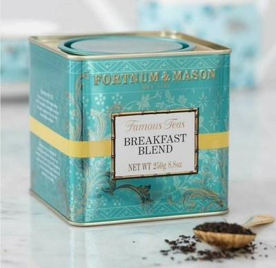 Fortnum and Mason UK Breakfast Blend Tea, 250g Loose Leaf Caddy, - EXP 7/27