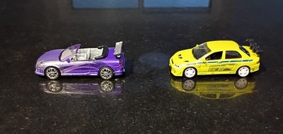 Fast and Furious 1/64. Eclipse and Lancer. Brand new.