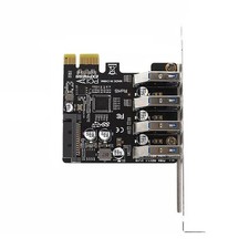 4Port PH64 PCIe To USB3.0 Hub PCI-Express Expansion Card Adapter Controller Card