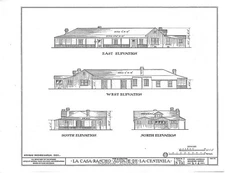 Casa del Rancho Aguaja de la Centinela,7634 Midfield Road,Inglewood,CA,HABS,7
