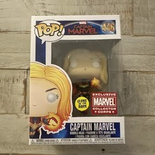 Funko Pop Captain Marvel 446 Glow in Dark Collector Corps exclusive 