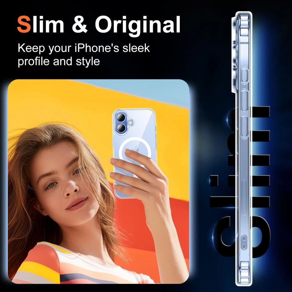 Funda Temdan para iPhone 17 Transparente con Protector de Pantalla, Transparente Foto 2 de 4