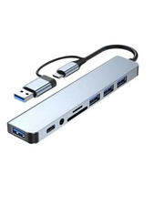 7/8 Port USB-C Hub Adapter - 5G Speed Multi Splitter for PC, Laptop  MacBook US