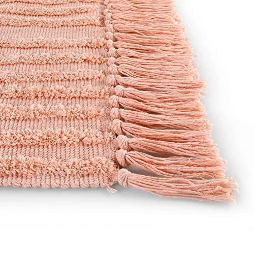  Alfombra Boho Moderna Rosa Arco Iris 4x6 para Salón y Habitación Infantil, Lavable con  Foto 2 de 4