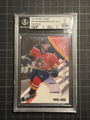 2001-02 BAP Ultimate Memorabilia Nameplates Pavel Bure /40