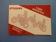 1985 HONDA  ATC250SX OWNERS MANUAL ATC 250 SX ATC250